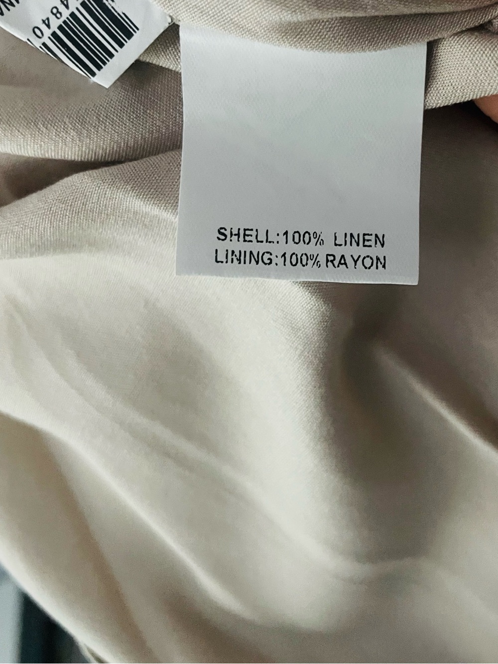 Dissh Strapless Tan Linen Maxi Dress - Picture 9 of 9